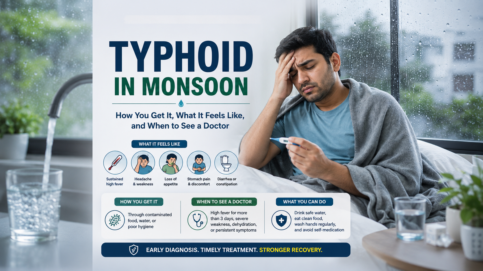 Typhoid Symptoms during Monsoon
