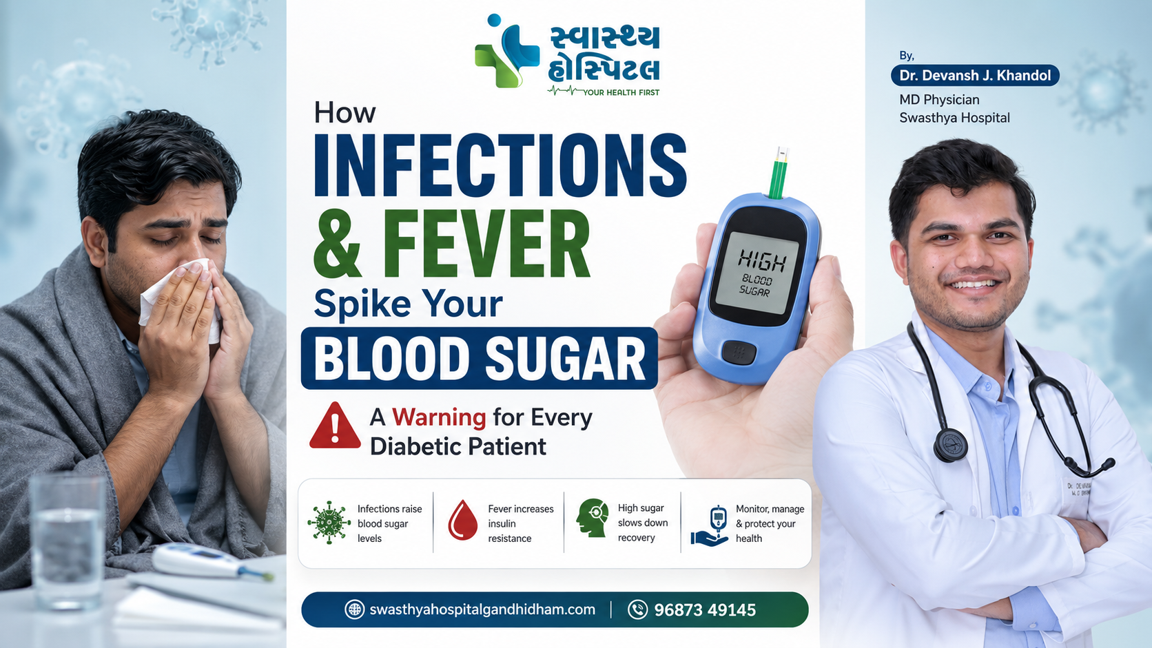 How Infections and Fever Spike Your Blood Sugar – A Warning for Every Diabetic Patient