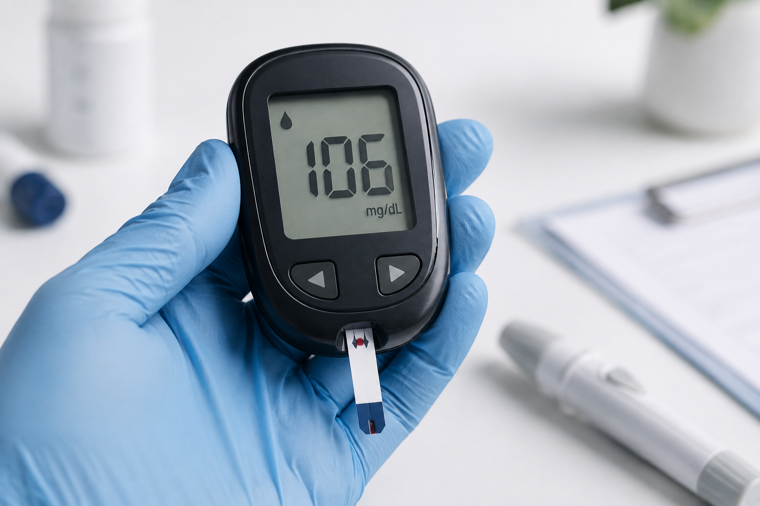 Glucometer for instant blood glucose checks