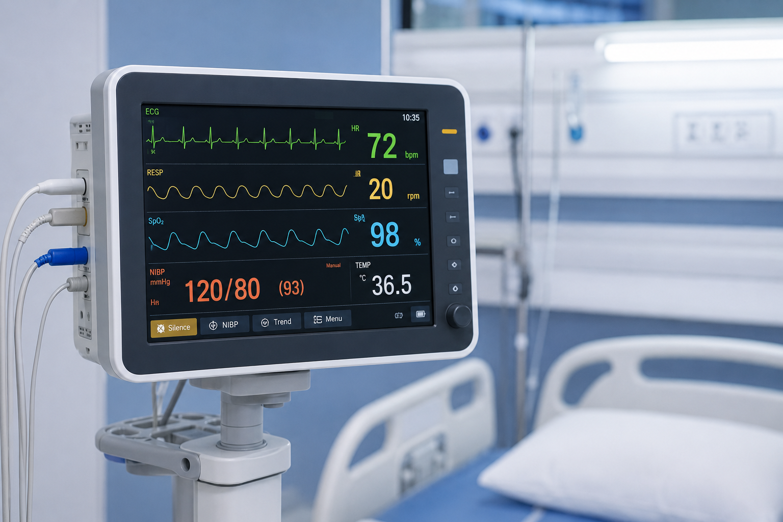 Multipara monitor for continuous vital signs monitoring